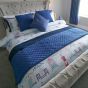 Beach Huts Blue Cotton Mix Duvet Cover Set