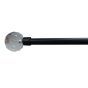 Ball 13/16mm Black Curtain Extendible Pole 1.2-2.1m