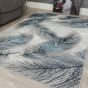 Boutique Plumes Blue & Green Rug