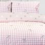 Bows and Hearts Pink Cotton Rich Duvet Cover Set