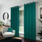 Cannes Teal Ready Made Eyelet Curtains