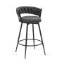 Chester Grey Swivel Bar Stool