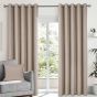 Chester Latte Blackout Ready Made Eyelet Curtains