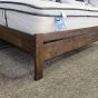 Chicago Rustic Dark Wood Bed Frame