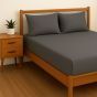 Percale Charcoal Cotton Mix Fitted Sheet Range