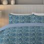 Claudia Blue Cotton Rich Duvet Cover Set