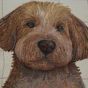 Cockapoo Natural Cushion Cover