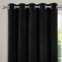 Countess Black Blackout Ready Made Eyelet Curtains