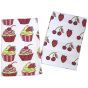 Cupcake Set of 2 Tea Towels