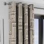 Delta Natural Ready Made Eyelet Curtains