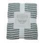 Dottie Teal Grey Throw 127x152cm