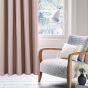 Eden Pink Blackout Ready Made Pencil Pleat Curtains