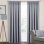 Eden Silver Blackout Ready Made Eyelet Curtains