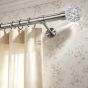 28mm Elaris Satin Steel Curtain Pole