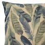 Feathers Indigo Filled Cushion