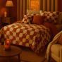 Finley Red Luxury Textured Duvet Set