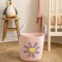 Pink Floral Storage Basket