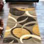 Galaxy Circles Gold Rug