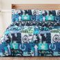 Gaming Blue Cotton Rich Duvet Cover Set