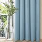 Gemini Blue Blackout Ready Made Eyelet Curtains