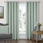 Gemini Light Green Blackout Ready Made Eyelet Curtains