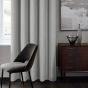 Gemini Silver Blackout Ready Made Eyelet Curtains