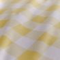 Gingham Yellow Cotton Mix Duvet Cover Set