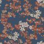 Grace Blue and Copper Wallpaper Roll