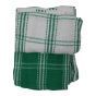 Green Check Tea Towels 3pk