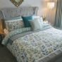 Hallie Green Cotton Mix Duvet Cover Set