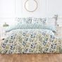 Hallie Green Cotton Mix Duvet Cover Set