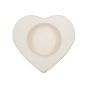 Ceramic Heart Cream Tealight Holder