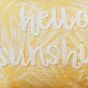 Hello Sunshine Yellow Boudoir Filled Cushion