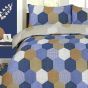 Henley Blue Cotton Mix Duvet Cover Set