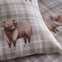 Highland Cow Natural Cotton Mix Duvet Cover Set