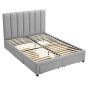 Hove Grey Bed Frame With Drawers
