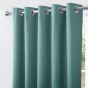 Hudson Teal Blackout Ready Made Eyelet Curtains