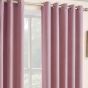 Iona Pink Blockout Ready Made Eyelet Curtains