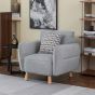 Isla Light Grey 1 Seater Sofa