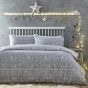 Jolly Christmas Silver Cotton Mix Duvet Set