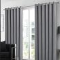 Juno Silver 90 x 90 Blackout Ready Made Eyelet Curtains