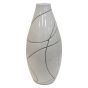 Large Green Wavy Line Vase