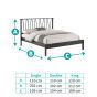 Layla Off White Bed Frame
