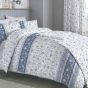 Leamington Blue Cotton Rich Duvet Cover Set
