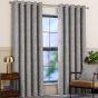 Linton Grey Blackout Ready Made Eyelet Curtains