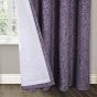 Linton Purple Blackout Ready Made Eyelet Curtain