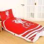 Liverpool Pulse Red Cotton Mix Duvet Cover Set
