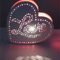 Love White & Pink Ceramic Table Lamp