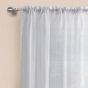 Lugano White Voile Panel