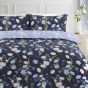 Lulu Navy Cotton Mix Duvet Cover Set